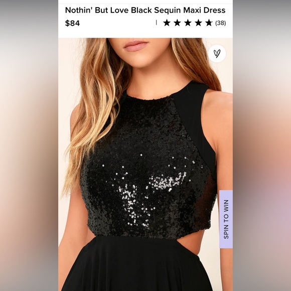Lulu’s Nothin' But Love Black Sequin Maxi Dress in Black - Picture 9 of 14